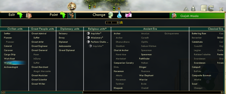 Added more groupings for Great People units and Diplomacy Units.