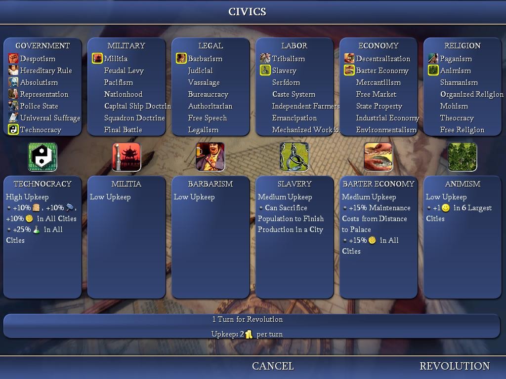 A Real Civ Advisor Screen