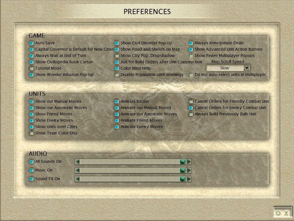 C3C Preferences