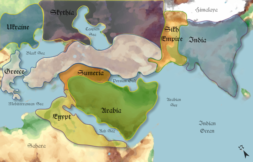 Middle East Empire Map