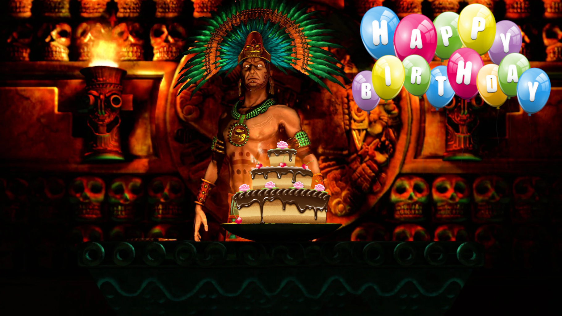 Montezuma congratulates you to your birthday