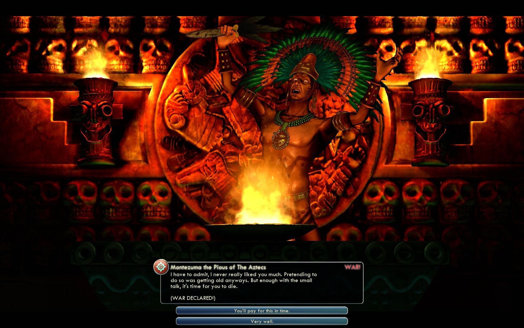 Montezuma Declares War
