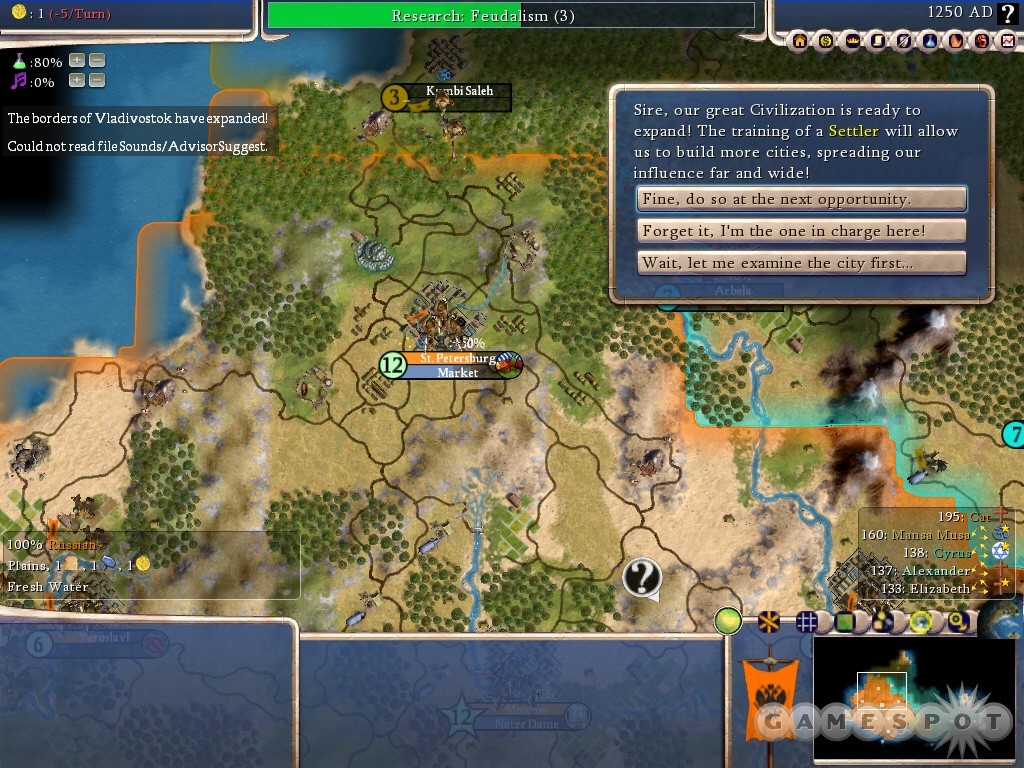 Settler Recommendation