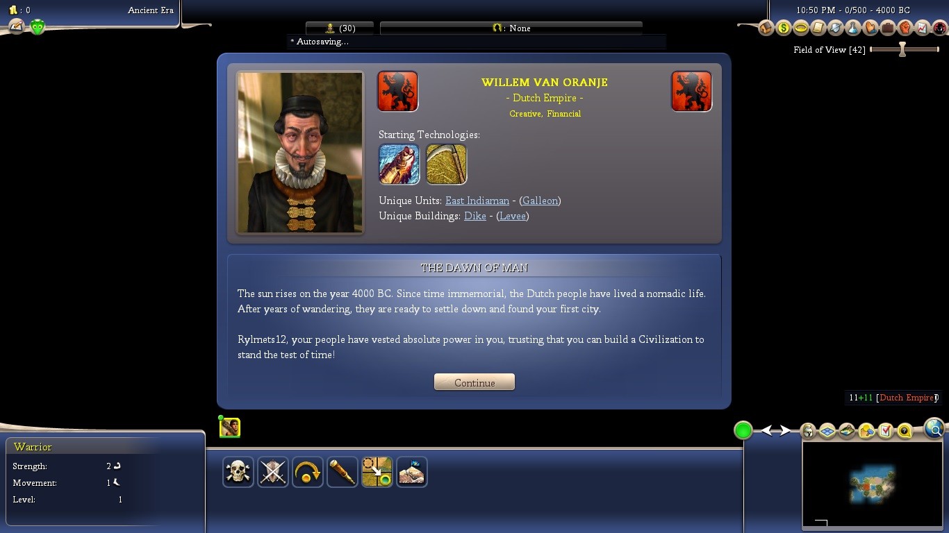 Start Of Game