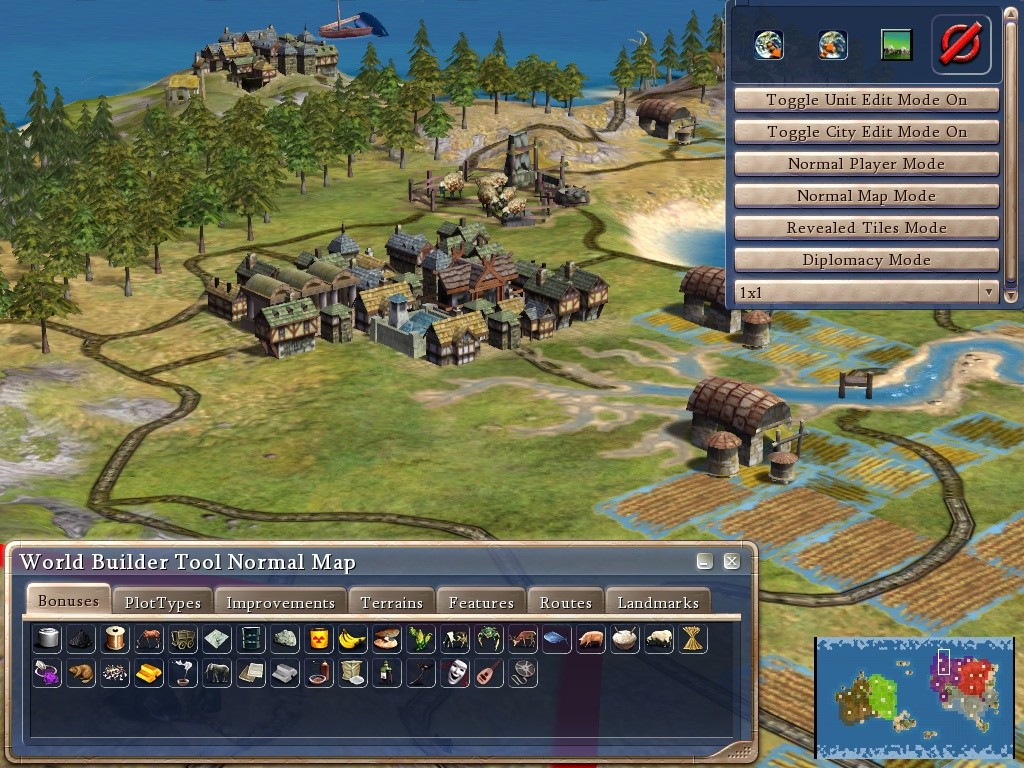 World Builder Tool Map Options
