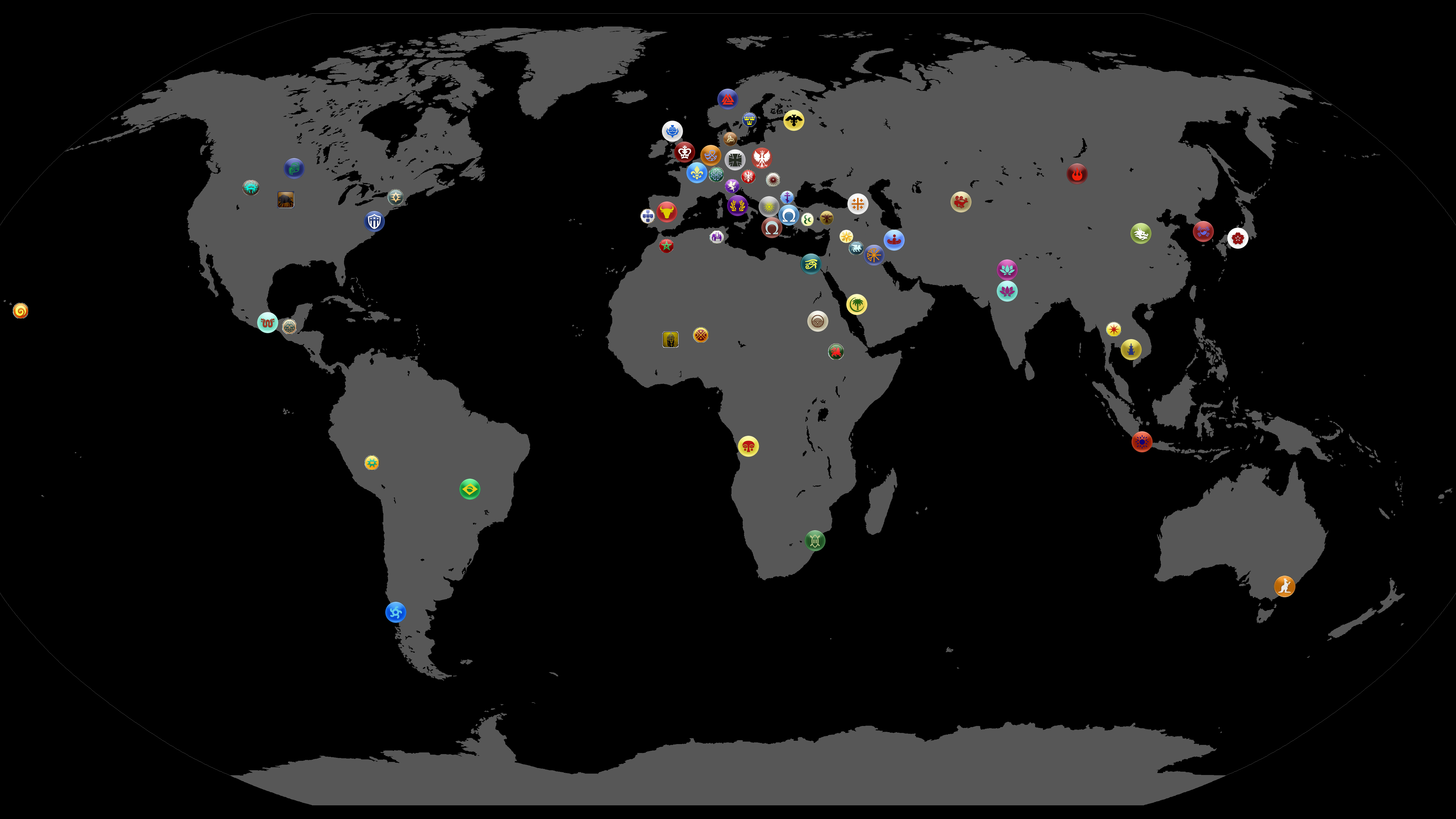 World Map - Every Civ